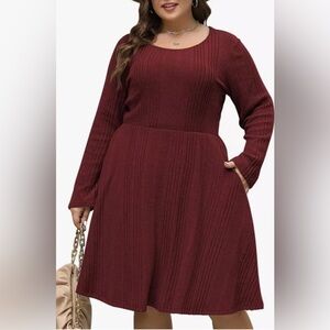 Women's Burgundy Dress